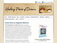 Tablet Screenshot of healingpowerofdreams.com